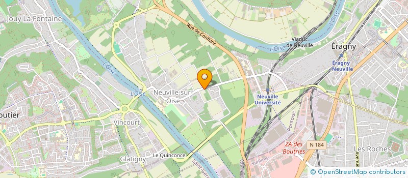 localisation de l'entreprise INSTANT YOGA  NEUVILLE-SUR-OISE