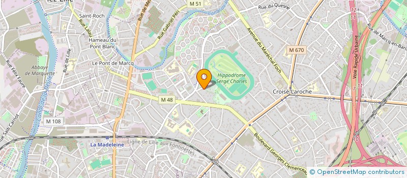 localisation de l'entreprise INSTANTS LATINS à MARCQ-EN-BARŒUL