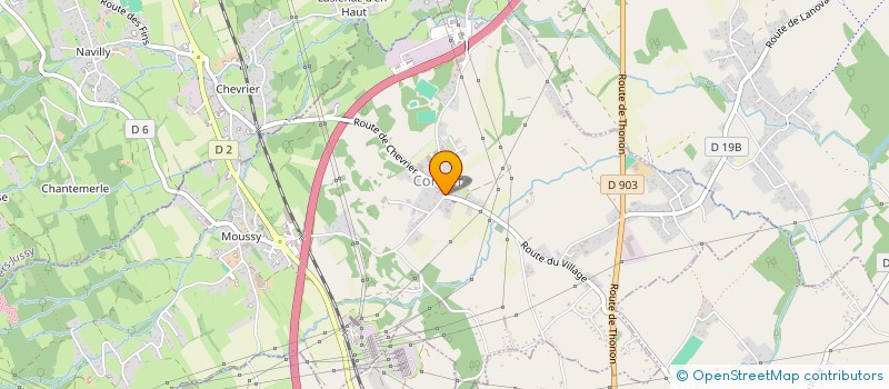 localisation de l'entreprise INSTANTS SAUVAGES 74  CORNIER