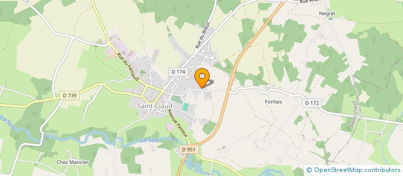 localisation de l'entreprise INSTANTS SAUVAGES à SAINT-CLAUD