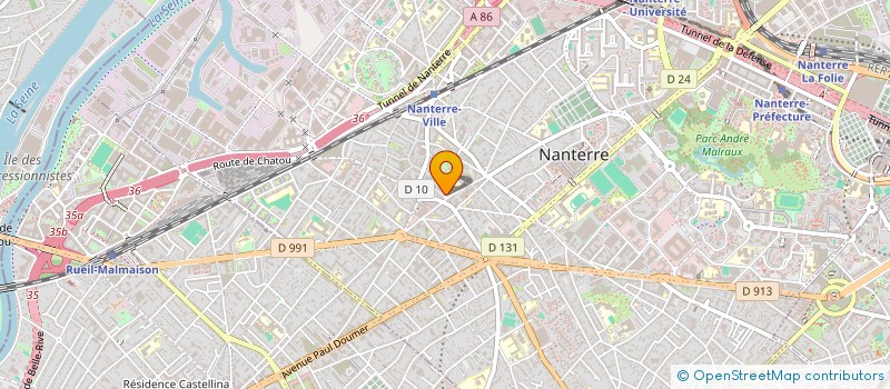 localisation de l'entreprise INSTATERA  NANTERRE