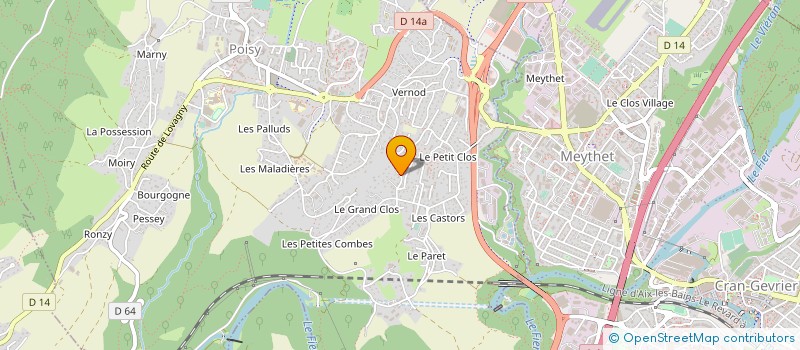 localisation de l'entreprise INSTHAIN  POISY