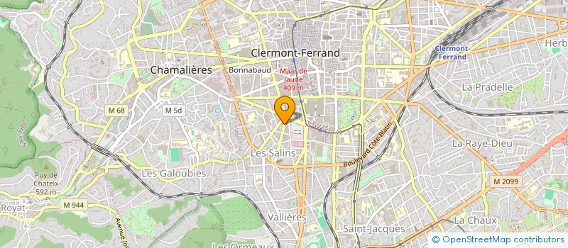 localisation de l'entreprise INSTI DE LA COMMUNICATION ET DE L IMAGE  CLERMONT-FERRAND