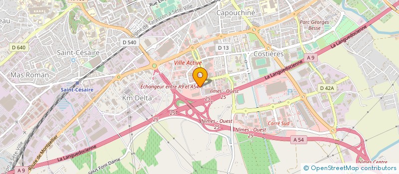 localisation de l'entreprise INSTI SUPERIEUR DE L'ENTREPRISE DE NIMES  NIMES