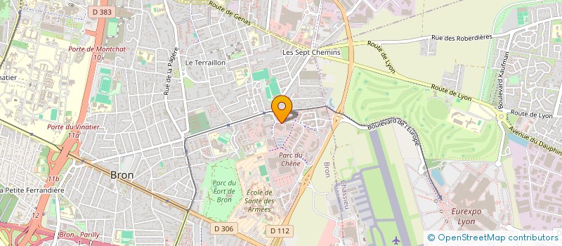 localisation de l'entreprise INSTIC / 3IS LYON à BRON