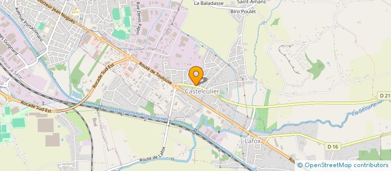 localisation de l'entreprise INSTINC'TIF  CASTELCULIER