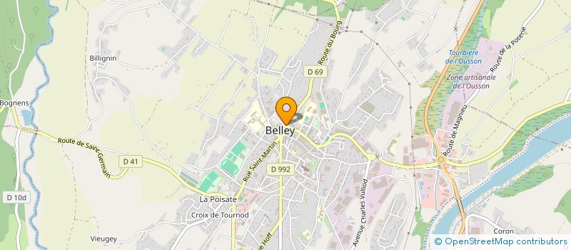 localisation de l'entreprise INSTINC'TIF à BELLEY