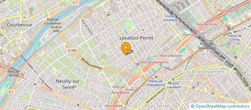 localisation de l'entreprise INSTINCT à LEVALLOIS-PERRET