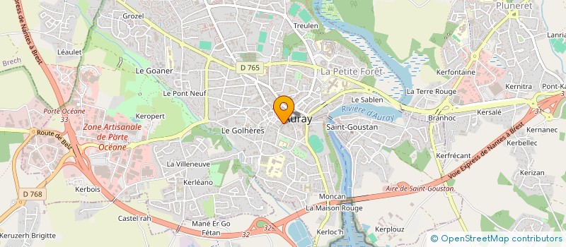 localisation de l'entreprise INSTINCT D HOMME à AURAY