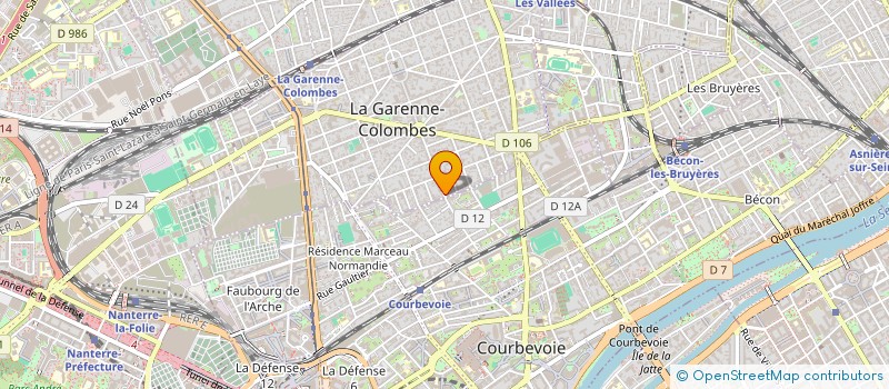 localisation de l'entreprise INSTINCT GRAFIC à LA GARENNE-COLOMBES