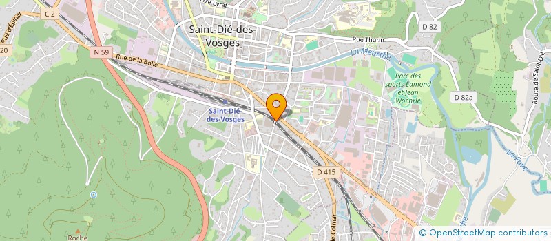 localisation de l'entreprise INSTIT EDUCAT PERMAN LEO LAGRANGE à SAINT DIE DES VOSGES