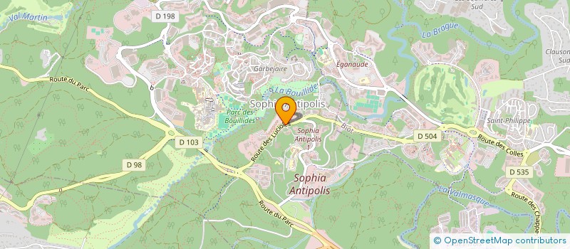 localisation de l'entreprise INSTIT EUROP NORMES TELECOMMUNICATION à VALBONNE