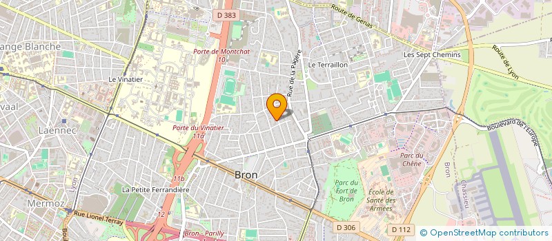 localisation de l'entreprise INSTIT FORM à BRON