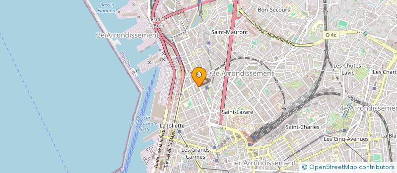 localisation de l'entreprise INSTIT FORM SOINS INFIRMIERS BLANCARDE à MARSEILLE