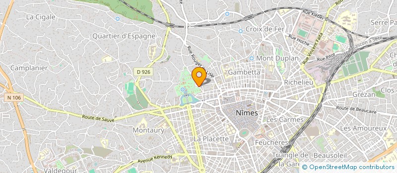 localisation de l'entreprise INSTIT FORMAT MIDI POUR ETUD ET RECHERCH à NIMES
