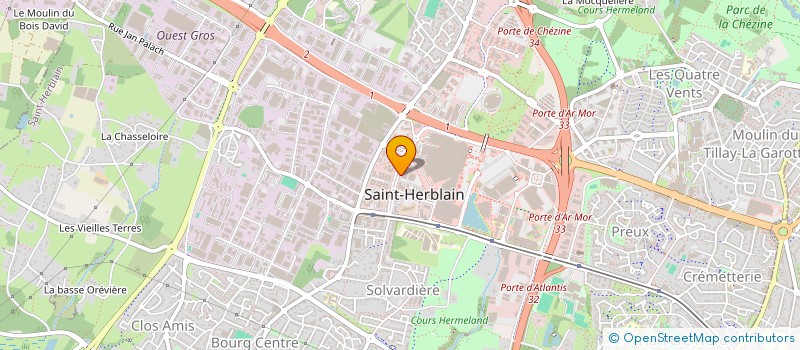 localisation de l'entreprise INSTIT FORMATION ET CERTIFICATION INFORM à SAINT-HERBLAIN