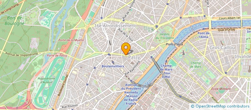 localisation de l'entreprise INSTIT LINGUIST APPLIQUEE ILA à PARIS