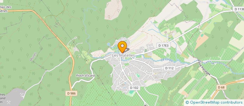 localisation de l'entreprise INSTIT MONTP PRATI ETUDE COMMUNICATION  LES MATELLES