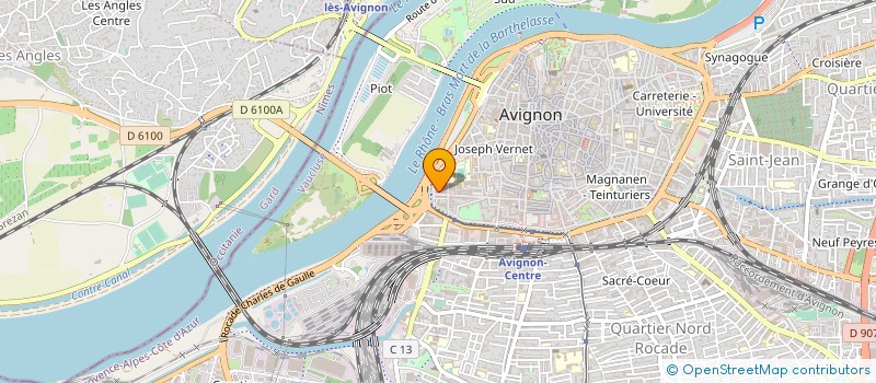 localisation de l'entreprise INSTIT RECHERCHE FORMATION ART THERAPIE à AVIGNON