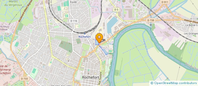 localisation de l'entreprise INSTIT REG DES TECH DE L IMAGE ET DU SON à ROCHEFORT