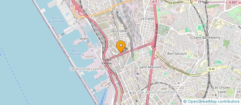 localisation de l'entreprise INSTIT REGION FORMATION ADULTES à MARSEILLE
