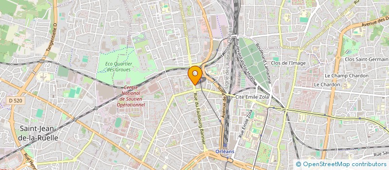 localisation de l'entreprise INSTIT REGIONAL FORMATION JEUNESS SPORTS à ORLEANS