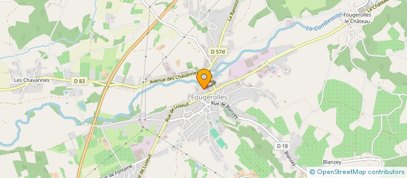 localisation de l'entreprise INSTIT RURAL D'EDUCATION ET D' ORIENTAT  FOUGEROLLES-SAINT-VALBERT