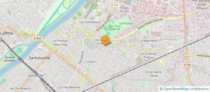 localisation de l'entreprise INSTITO à SARTROUVILLE