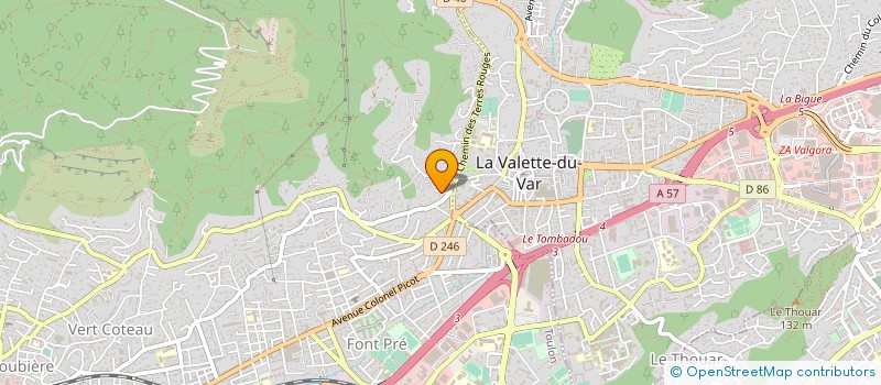 localisation de l'entreprise INSTITUT ACADEMIQUE AIDE A LA SCOLARITE  TOULON