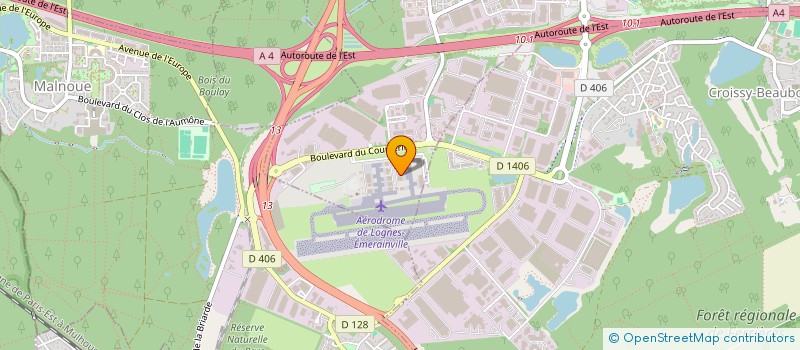 localisation de l'entreprise INSTITUT AERONAUTIQUE DE LOGNES à LOGNES