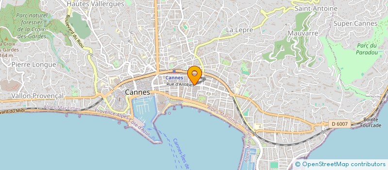 localisation de l'entreprise INSTITUT AGLAE à CANNES