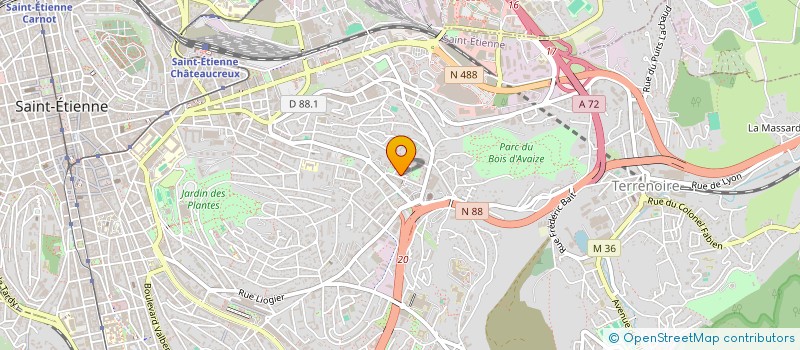 localisation de l'entreprise INSTITUT AMAZONES  SAINT-ETIENNE
