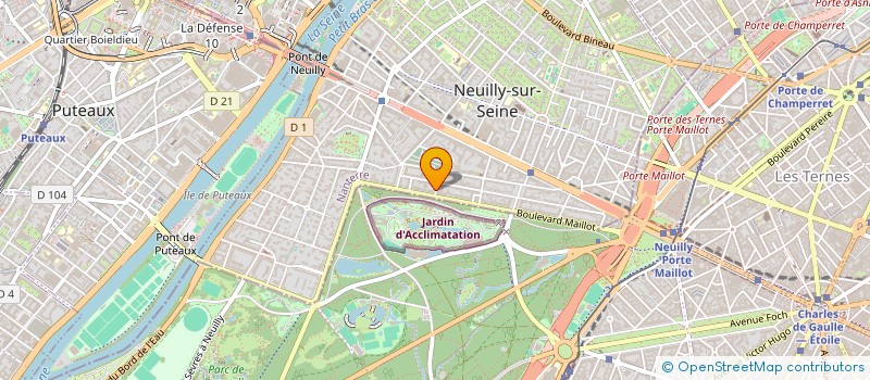 localisation de l'entreprise INSTITUT AMOS à NEUILLY-SUR-SEINE