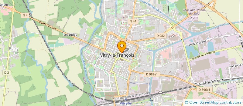 localisation de l'entreprise INSTITUT ANCRAGE - CONSEIL ET FORMATION  VITRY-LE-FRANCOIS