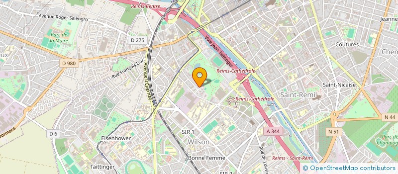 localisation de l'entreprise INSTITUT APOLLON  REIMS