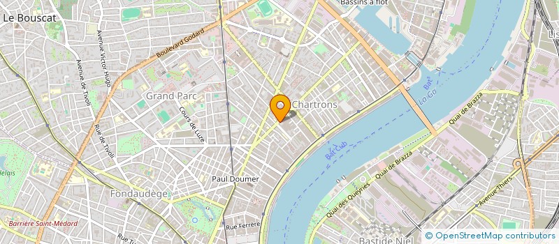 localisation de l'entreprise INSTITUT AQUITAIN ETUDES SOCIALES à BORDEAUX
