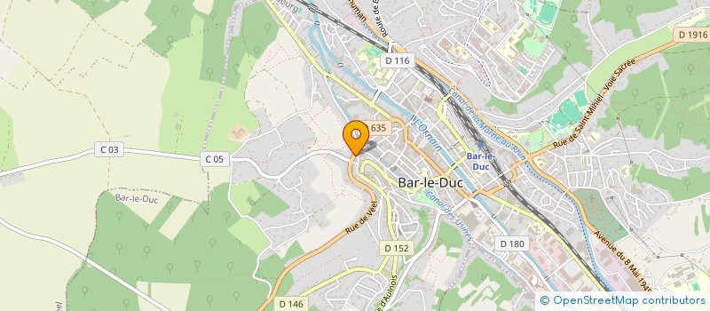 localisation de l'entreprise INSTITUT ARTS MARTIAUX INTERNES MEUSE à BAR-LE-DUC