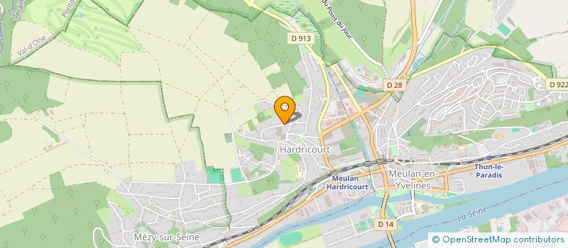 localisation de l'entreprise INSTITUT ASSOCIATIF DE FORMATION AUX METIERS DE L'ENERGETIQUE  HARDRICOURT