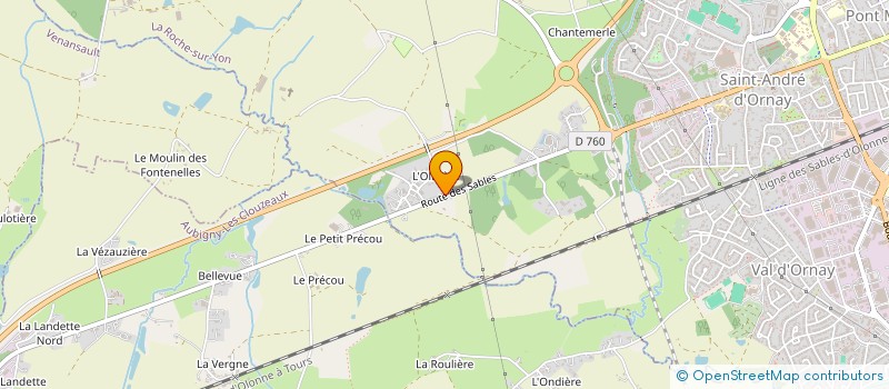 localisation de l'entreprise INSTITUT AURIA à LA ROCHE-SUR-YON