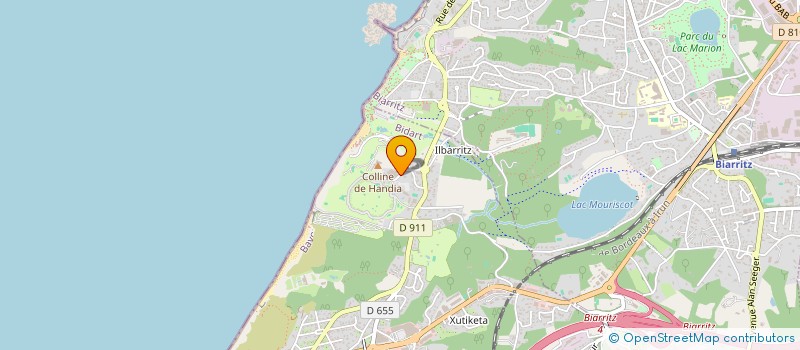 localisation de l'entreprise INSTITUT BASQUE DU GOLF à BIDART