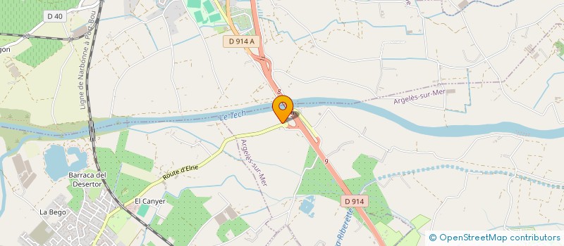 localisation de l'entreprise INSTITUT BEAUTE NUMERO 3  ARGELES-SUR-MER