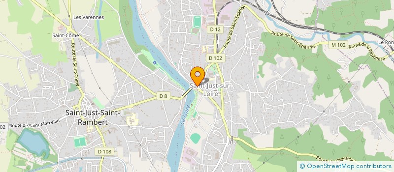 localisation de l'entreprise INSTITUT BEAUTE PLUS  SAINT-JUST-SAINT-RAMBERT