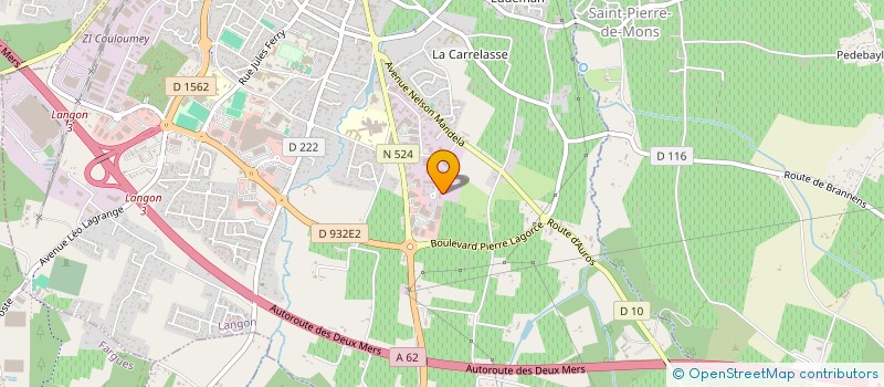 localisation de l'entreprise INSTITUT BELLA  LANGON