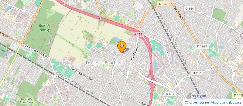 localisation de l'entreprise INSTITUT BELLE PEAU  LE PLESSIS-BOUCHARD