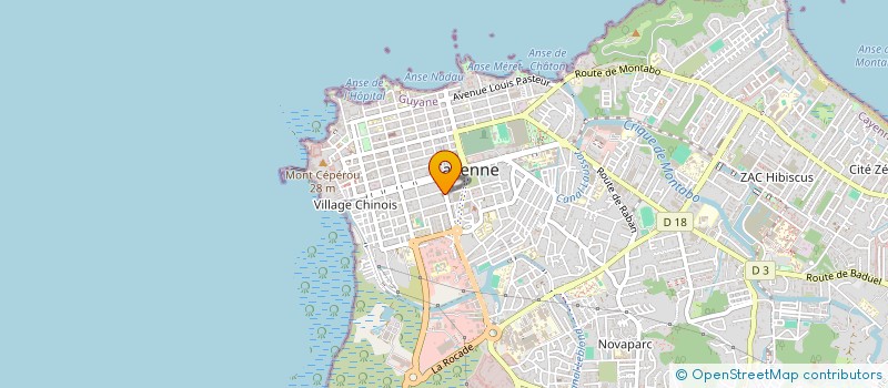 localisation de l'entreprise INSTITUT BIBLIQUE DE L'ASSEMBLEE  CAYENNE