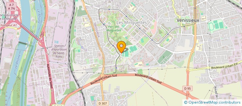 localisation de l'entreprise INSTITUT BIOFORCE  VENISSIEUX