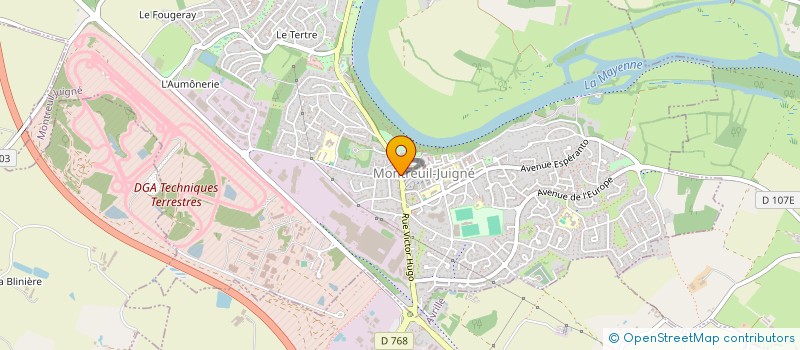 localisation de l'entreprise INSTITUT CALLEIS  MONTREUIL-JUIGNE