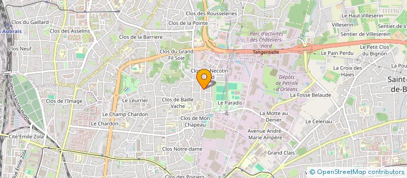 localisation de l'entreprise INSTITUT CAPILL' EXPERT à ORLEANS