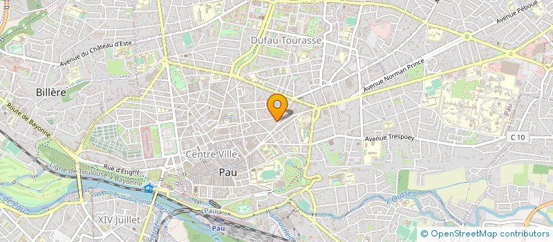 localisation de l'entreprise INSTITUT CAPILLAIRE AQUITAIN à PAU