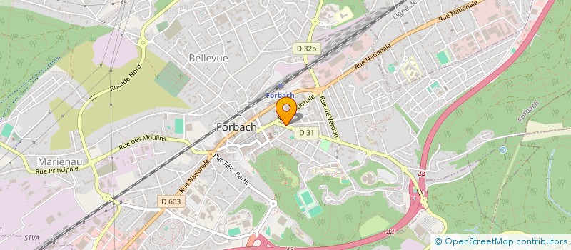 localisation de l'entreprise INSTITUT CARMEN à FORBACH